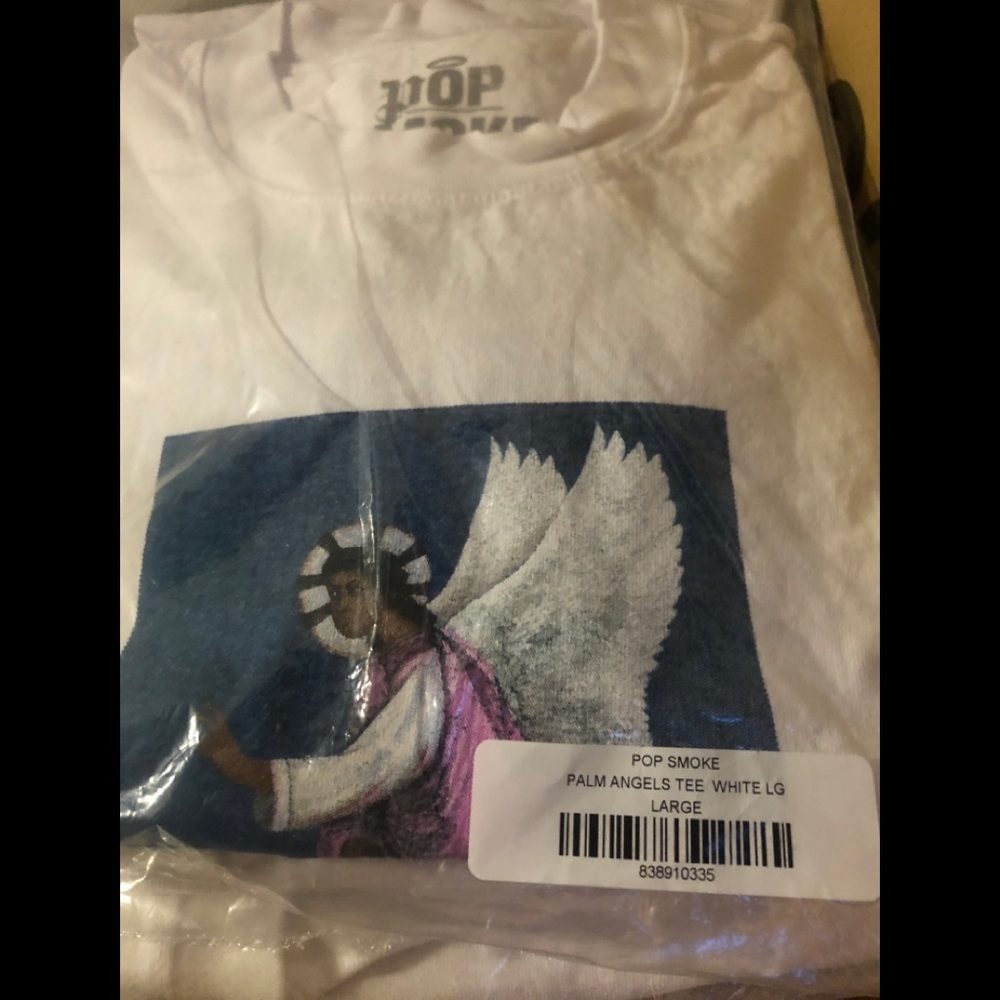 Palm angels x pop smoke tshirt